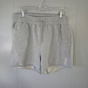 Puma Sweat Shorts Mens XL Gray Good French Terry Drawstring Athletic Logo